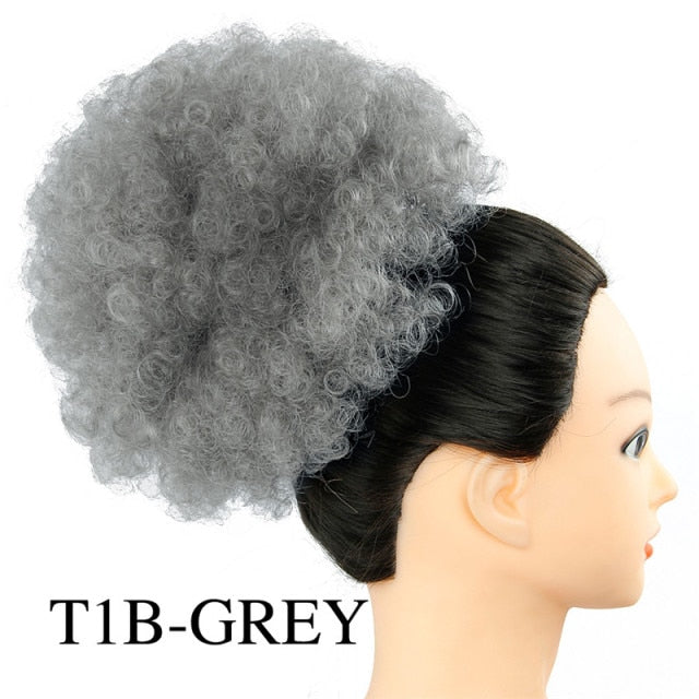 Synthetic Hair Bun  Hair Piece Bun Afro Hairpiece