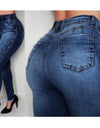 Beading Push Up winter Jeans - Fashion Damsel