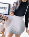 Shoulder Straps High Waist Overall Suspender Skirt - Fashion Damsel