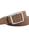 Adjustable Circle Button Leather Belt - Fashion Damsel