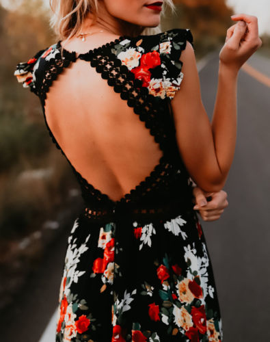 Boho Long Maxi Sexy Backless Floral Sundress