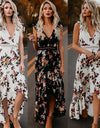 Boho Long Maxi Sexy Backless Floral Sundress