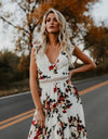 Boho Long Maxi Sexy Backless Floral Sundress