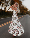 Boho Long Maxi Sexy Backless Floral Sundress