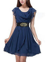 Corset Waist Belt With Metal Buckle Fabric Strap - Fashion Damsel