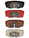 Corset Waist Belt With Metal Buckle Fabric Strap - Fashion Damsel