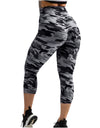 High Waist Push Up Camouflage Jeggings - Fashion Damsel