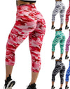 High Waist Push Up Camouflage Jeggings - Fashion Damsel