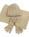 Knitted Autumn Scarf Hat & Glove Set - Fashion Damsel