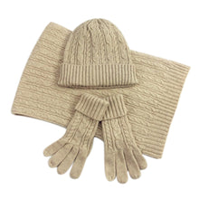 将图片加载到图库查看器，Knitted Autumn Scarf Hat &amp; Glove Set - Fashion Damsel
