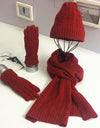 Knitted Autumn Scarf Hat & Glove Set - Fashion Damsel