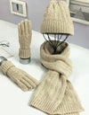 Knitted Autumn Scarf Hat & Glove Set - Fashion Damsel