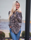 Leopard Print Loose Tops Casual