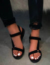 Gladiator Foam Sole Platform Sandals - Fashion Damsel