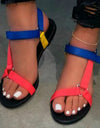 Gladiator Foam Sole Platform Sandals - Fashion Damsel