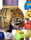 Lette Print Sport Workout High Waist Shorts