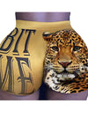 Lette Print Sport Workout High Waist Shorts