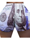Lette Print Sport Workout High Waist Shorts