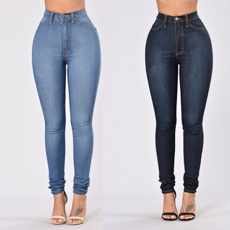Elastic Skinny Jeans - Fashion Damsel