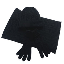 将图片加载到图库查看器，Knitted Autumn Scarf Hat &amp; Glove Set - Fashion Damsel
