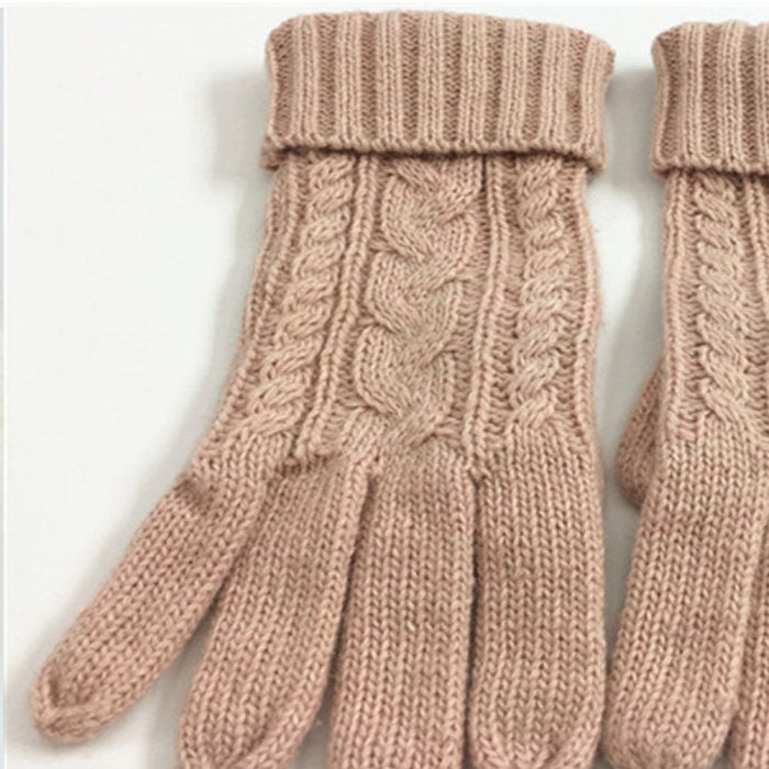 Knitted Autumn Scarf Hat & Glove Set - Fashion Damsel