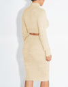 Cropped Top Sweater/Skirt Set - Fashion Damsel