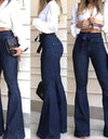 High Waist Bell-Bottom Jeans