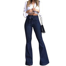 Load image into Gallery viewer, High Waist Bell-Bottom Jeans
