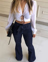 High Waist Bell-Bottom Jeans