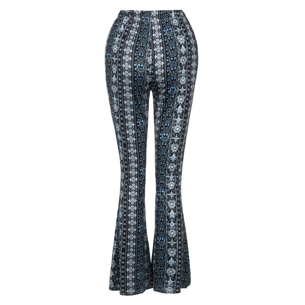 Women's Stretch Bell Bottom Flared Pants - Fashion Damsel