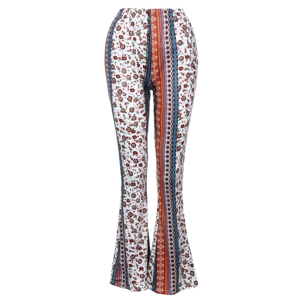 Women's Stretch Bell Bottom Flared Pants - Fashion Damsel