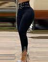 Pearl High Waist Push Up Leggings - Fashion Damsel