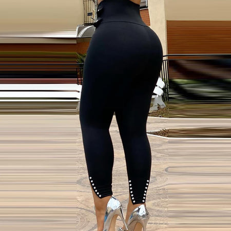 Pearl High Waist Push Up Leggings - Fashion Damsel