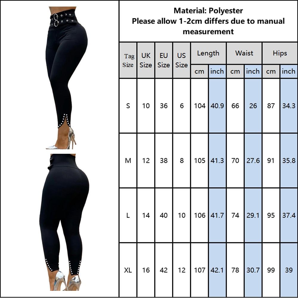 Pearl High Waist Push Up Leggings - Fashion Damsel