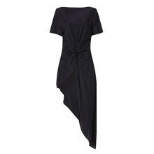 Load image into Gallery viewer, Pleated Knot Long Irregular Blouse - Fashion Damsel
