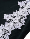 Elegant Embroidery Lace Patchwork Dress - Fashion Damsel