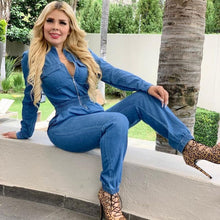 სურათის ჩატვირთვა გალერეის მნახველში, Women&#39;s Jumpsuit Jeans - Fashion Damsel
