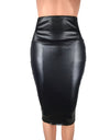 Mid-Rise Back Split Pencil Skirt - Fashion Damsel