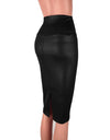 Mid-Rise Back Split Pencil Skirt - Fashion Damsel