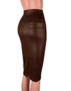 Mid-Rise Back Split Pencil Skirt - Fashion Damsel