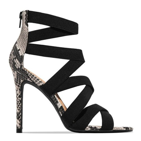 Snake High Heels Sandals - Fashion Damsel