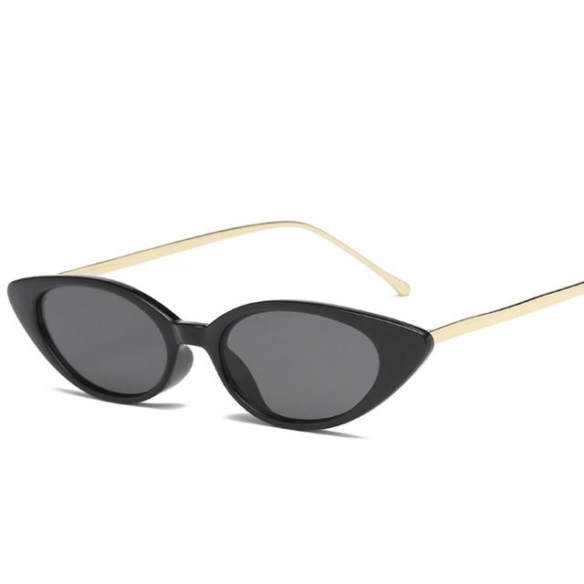 High Quality UV400 Narrow Cat Eye Sunglasses - Fashion Damsel