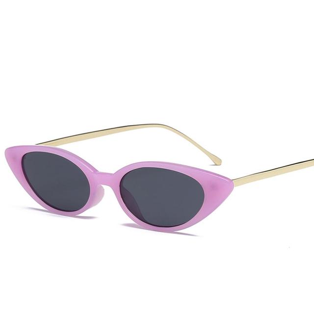 High Quality UV400 Narrow Cat Eye Sunglasses - Fashion Damsel