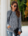 Autumn/Winter Leopard  Fleece Hooded Sweatshirt - Fashion Damsel