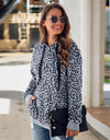 Autumn/Winter Leopard  Fleece Hooded Sweatshirt - Fashion Damsel