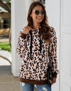 Autumn/Winter Leopard  Fleece Hooded Sweatshirt - Fashion Damsel