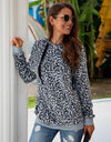 Autumn/Winter Leopard  Fleece Hooded Sweatshirt - Fashion Damsel