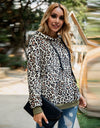 Autumn/Winter Leopard  Fleece Hooded Sweatshirt - Fashion Damsel