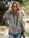 Autumn/Winter Leopard  Fleece Hooded Sweatshirt - Fashion Damsel