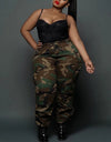 4xl 5xl Plus Size Camouflage Print Pants